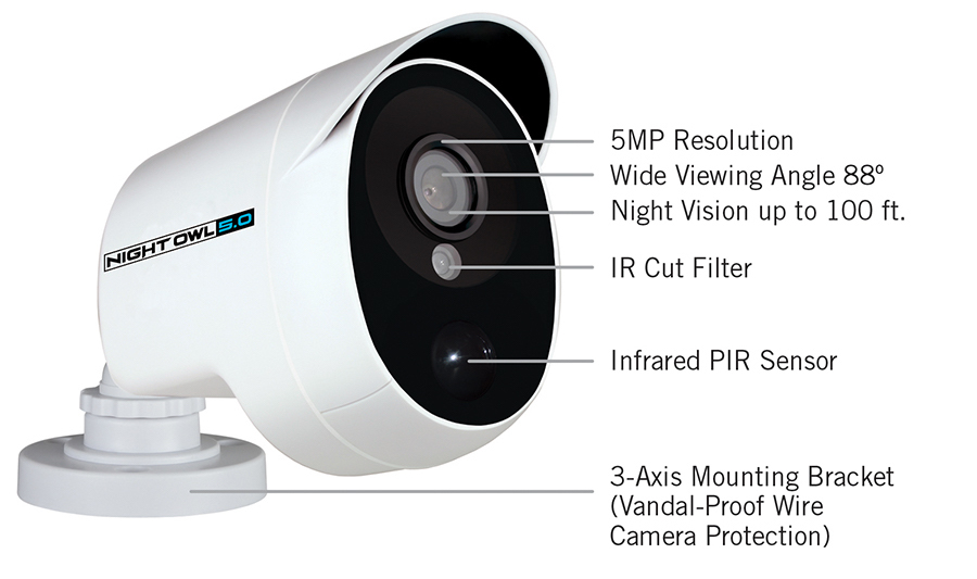 Night owl cheap camera specs