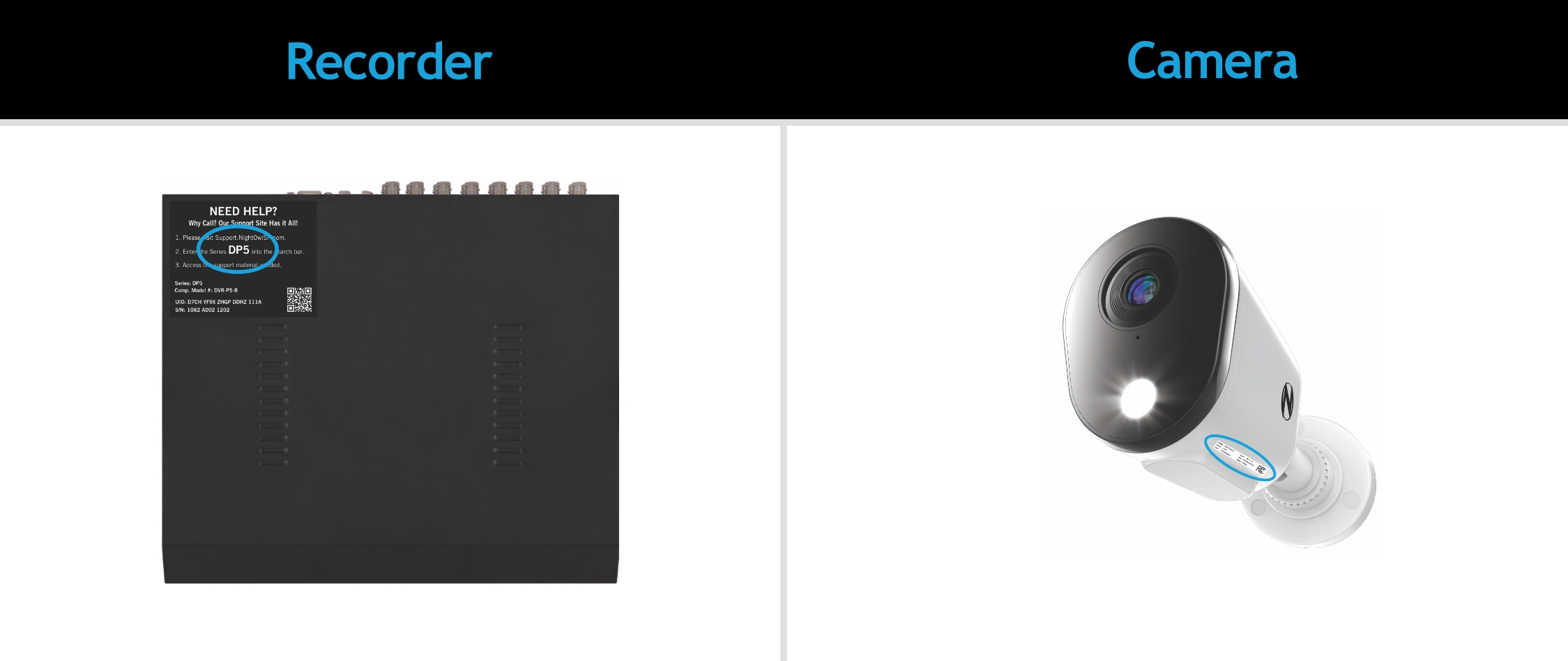 Night owl hot sale camera compatibility chart