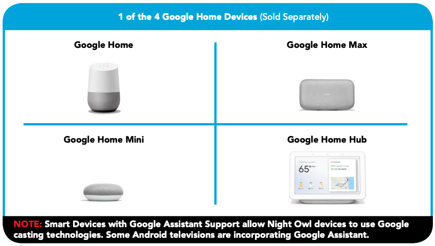 Night Owl Connect \u0026 Google Home Devices 