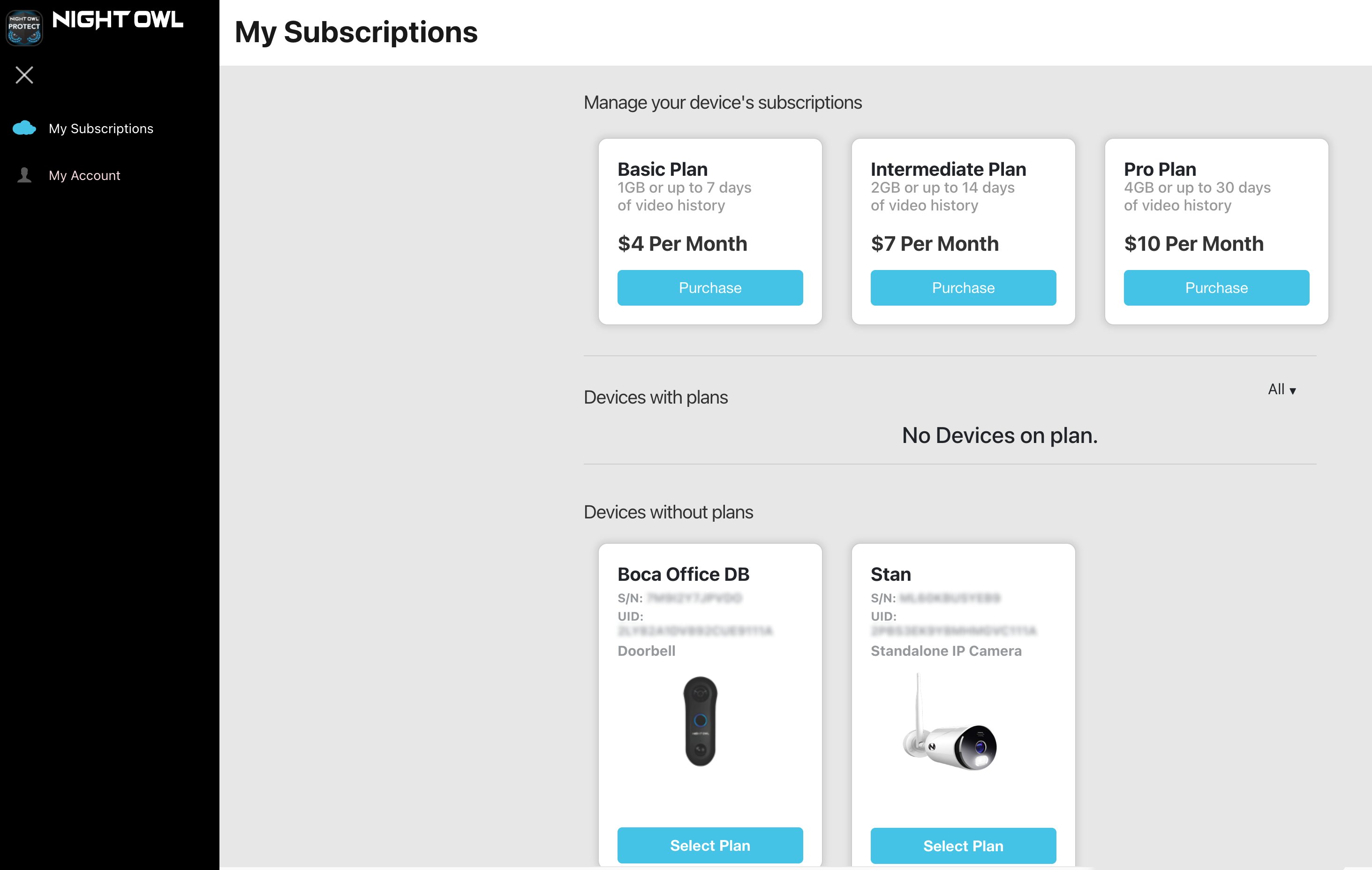 nightowl cloud storage